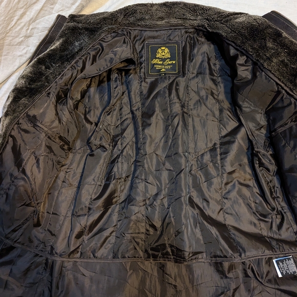 Blue guru  100% real leather jacket - Picture 3 of 9